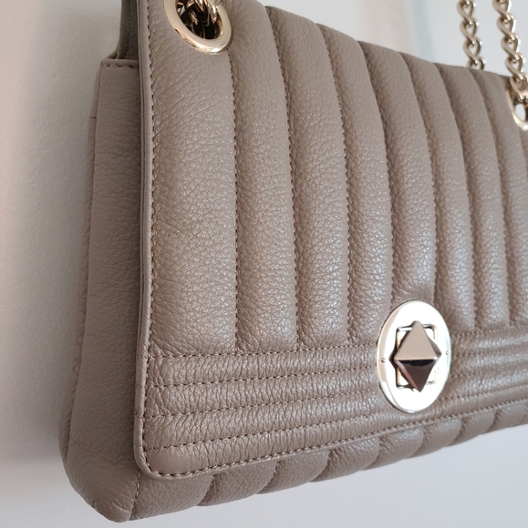 Kate Spade Gold Coast Beige Leather Bag - Picture 3 of 16